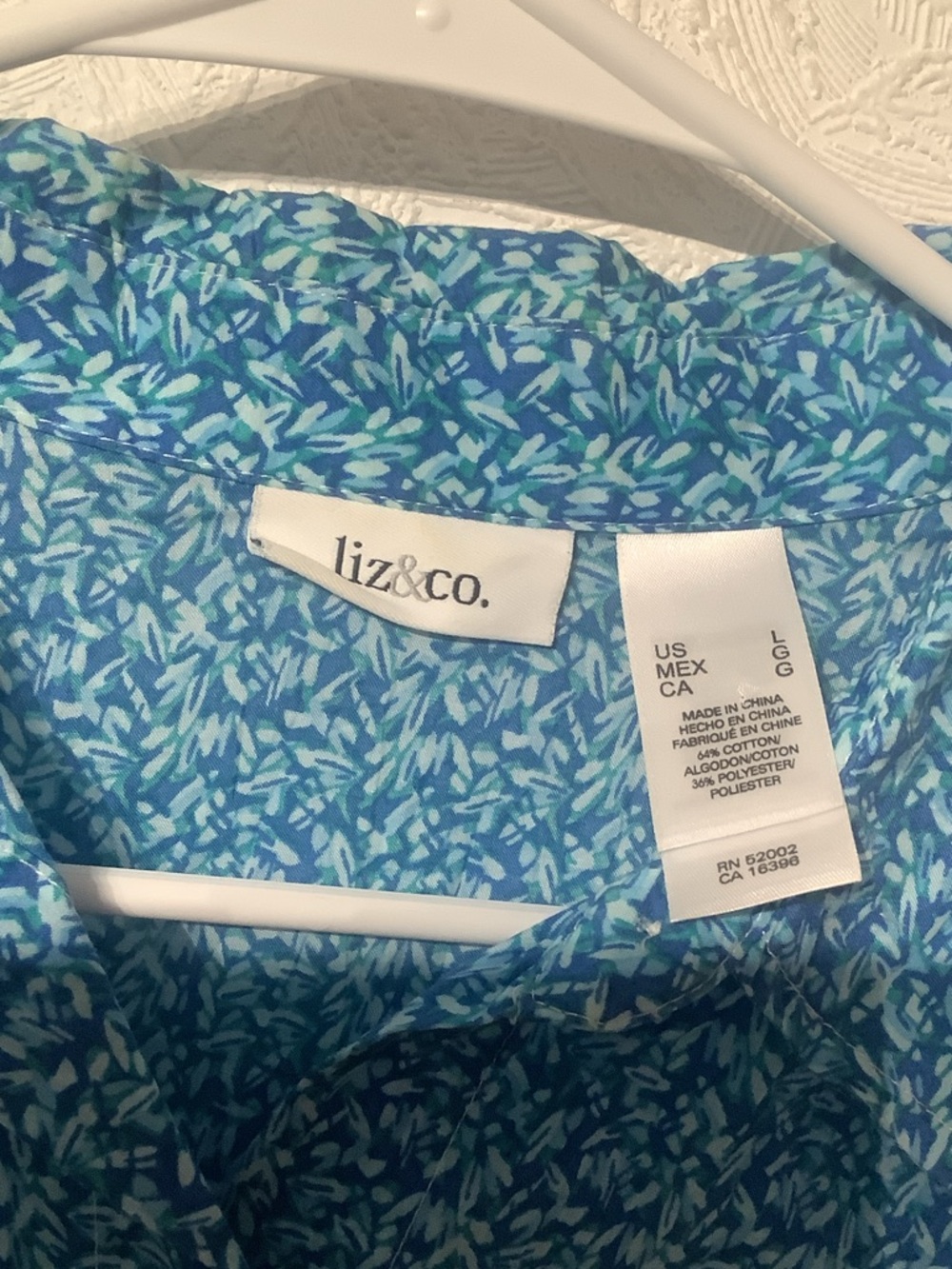 liz & co. Blue Button-Down Shirt - Picture 5 of 6